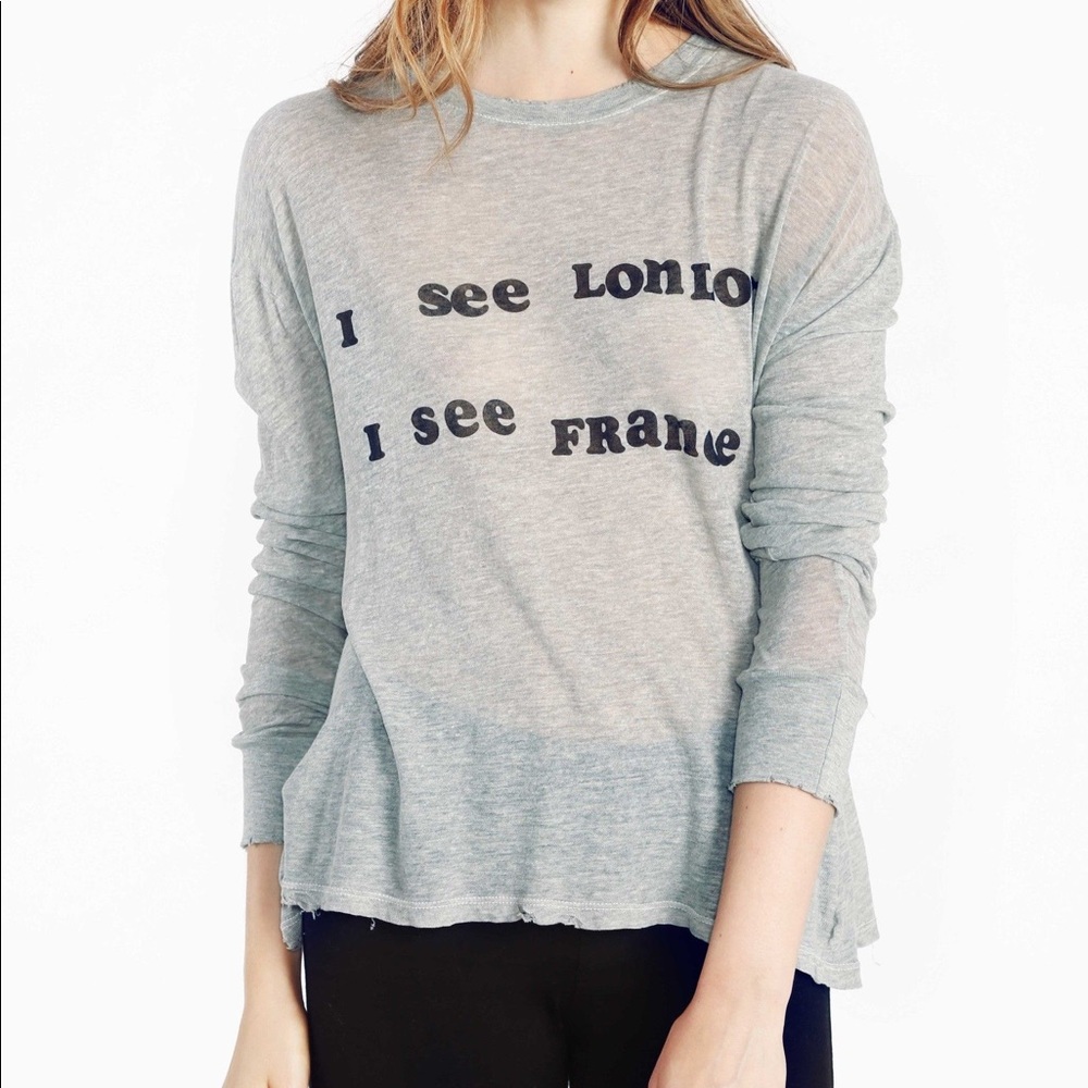 Wildfox Off to Europe Long Sleeve Top